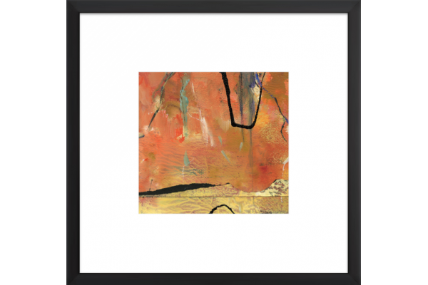 black frame with wide mat
